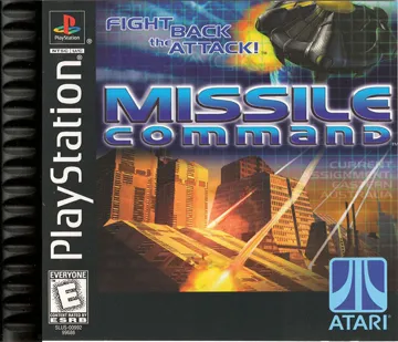 Missile Command (US) box cover front